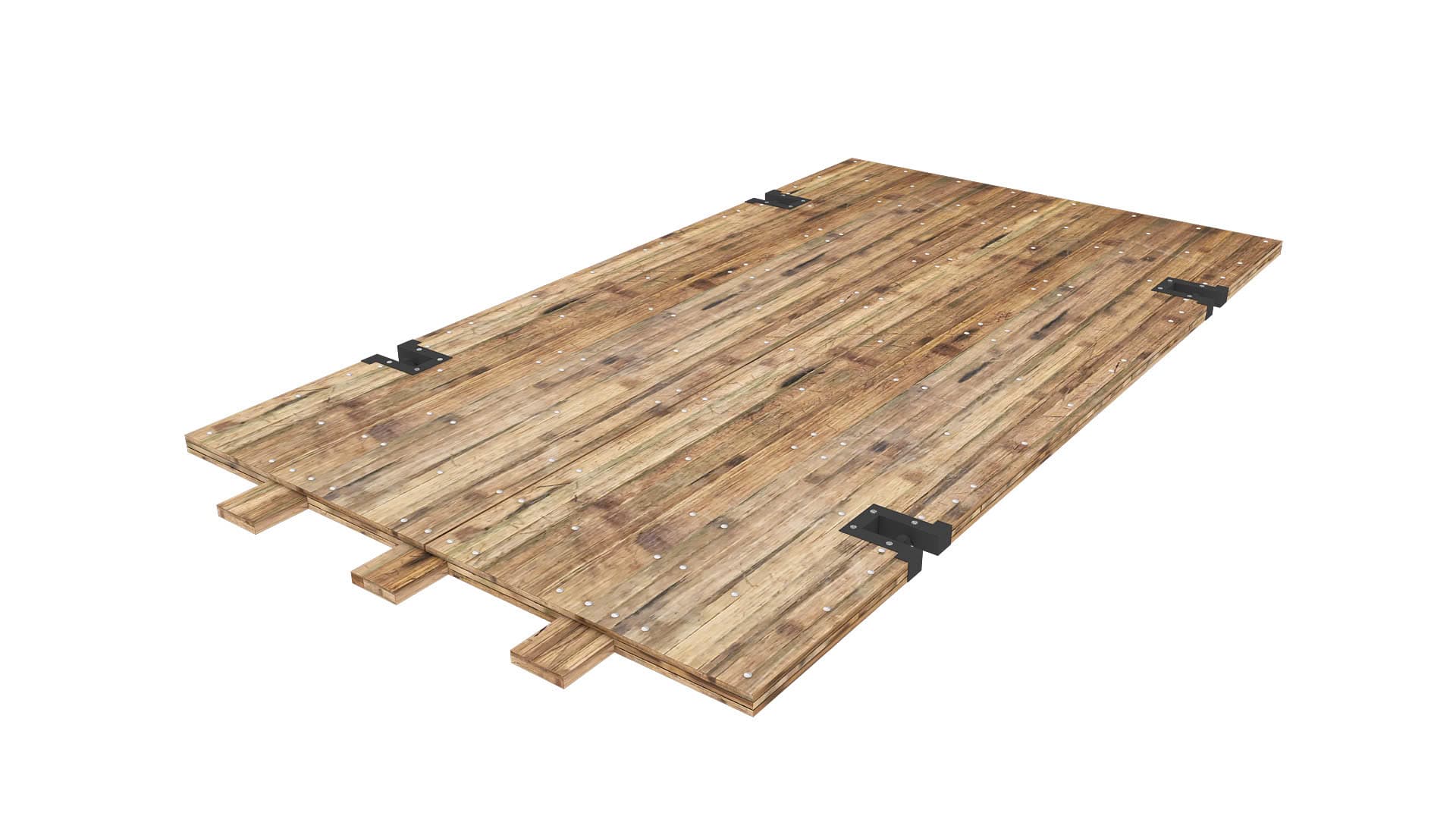 Bamboo Access Mat with Fingers and Lifting Hooks