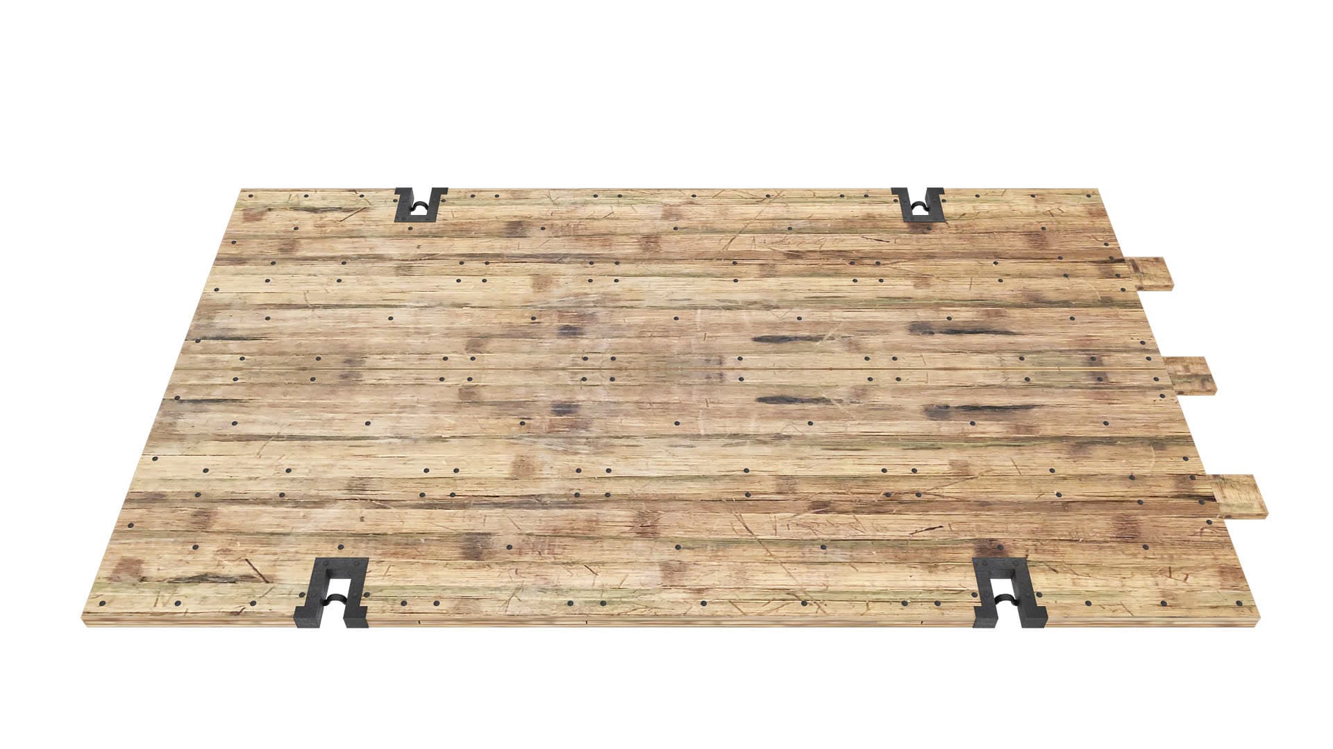 Bamboo Access Mat with Fingers and Lifting Hooks